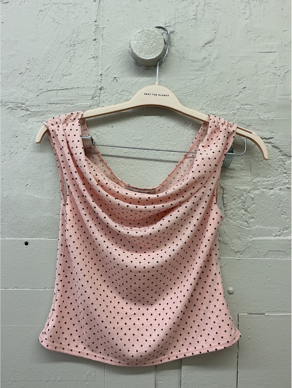 Urban Outfitters Pink Polka Dot Sleeveless Top
